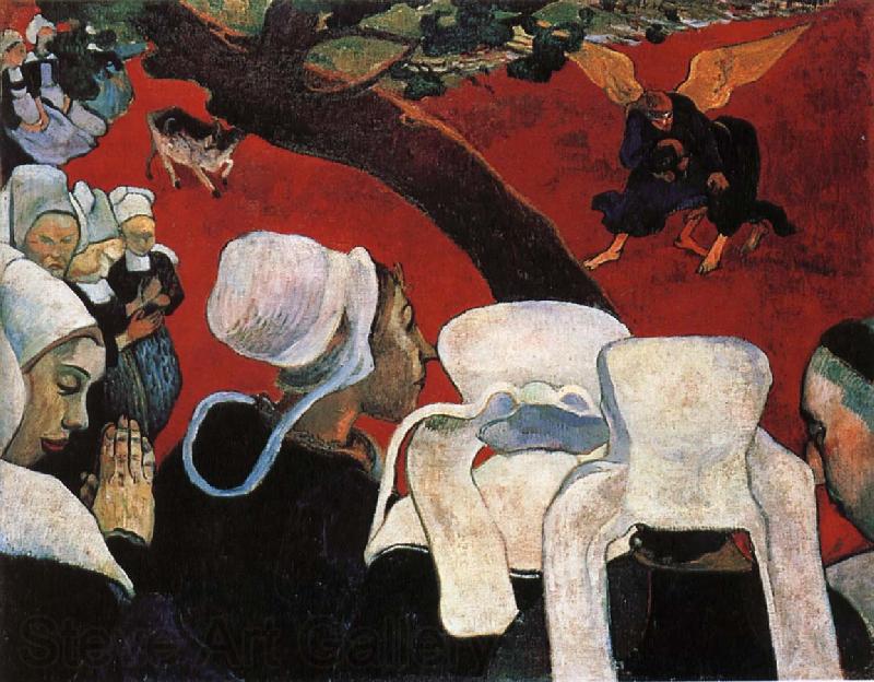 Paul Gauguin Jacob struggled with the Angels Germany oil painting art